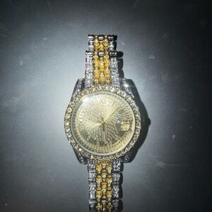 Luxurious Gold and Silver Women's Watch